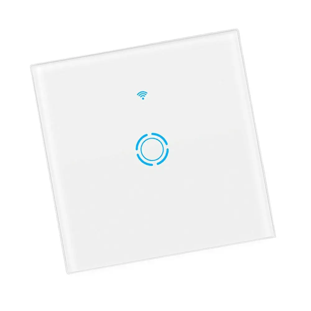 Wifi умный сенсорный выключатель настенный светильник сенсорный экран приложение Голосовое управление Простой сенсорный грязезащитный умный дом