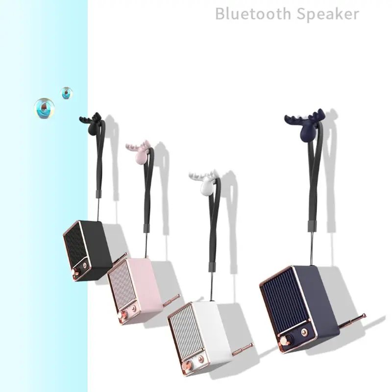 Портативный ретро Bluetooth 5,0 динамик стерео сабвуфер мобильный телефон беспроводной винтажный Мини Bluetooth динамик