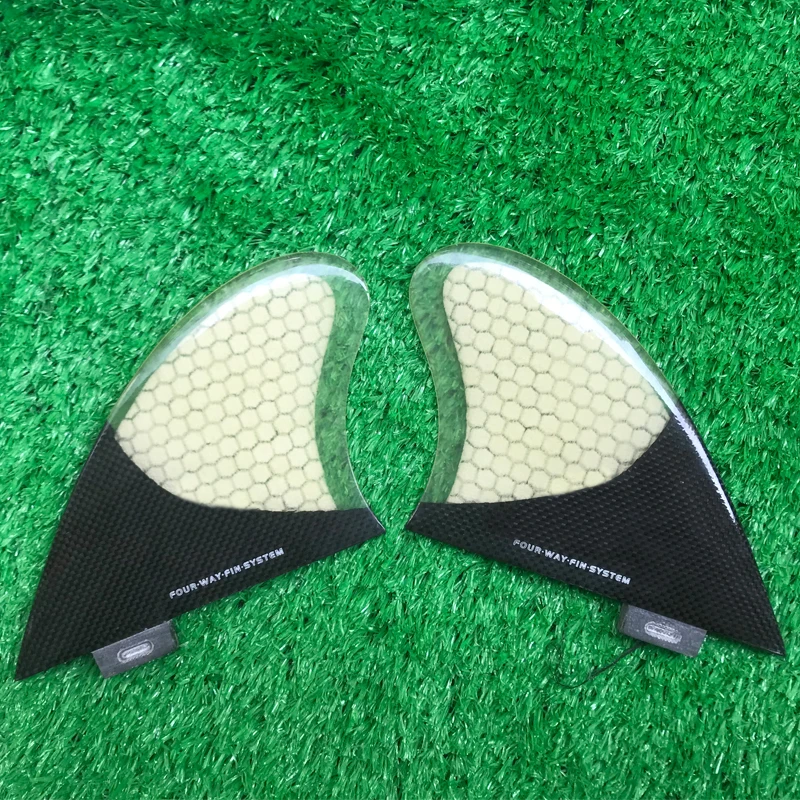 

Honeycomb Semi Carbon Keel Twin Fin Triple Tab Honeycomb Fins For Surfing