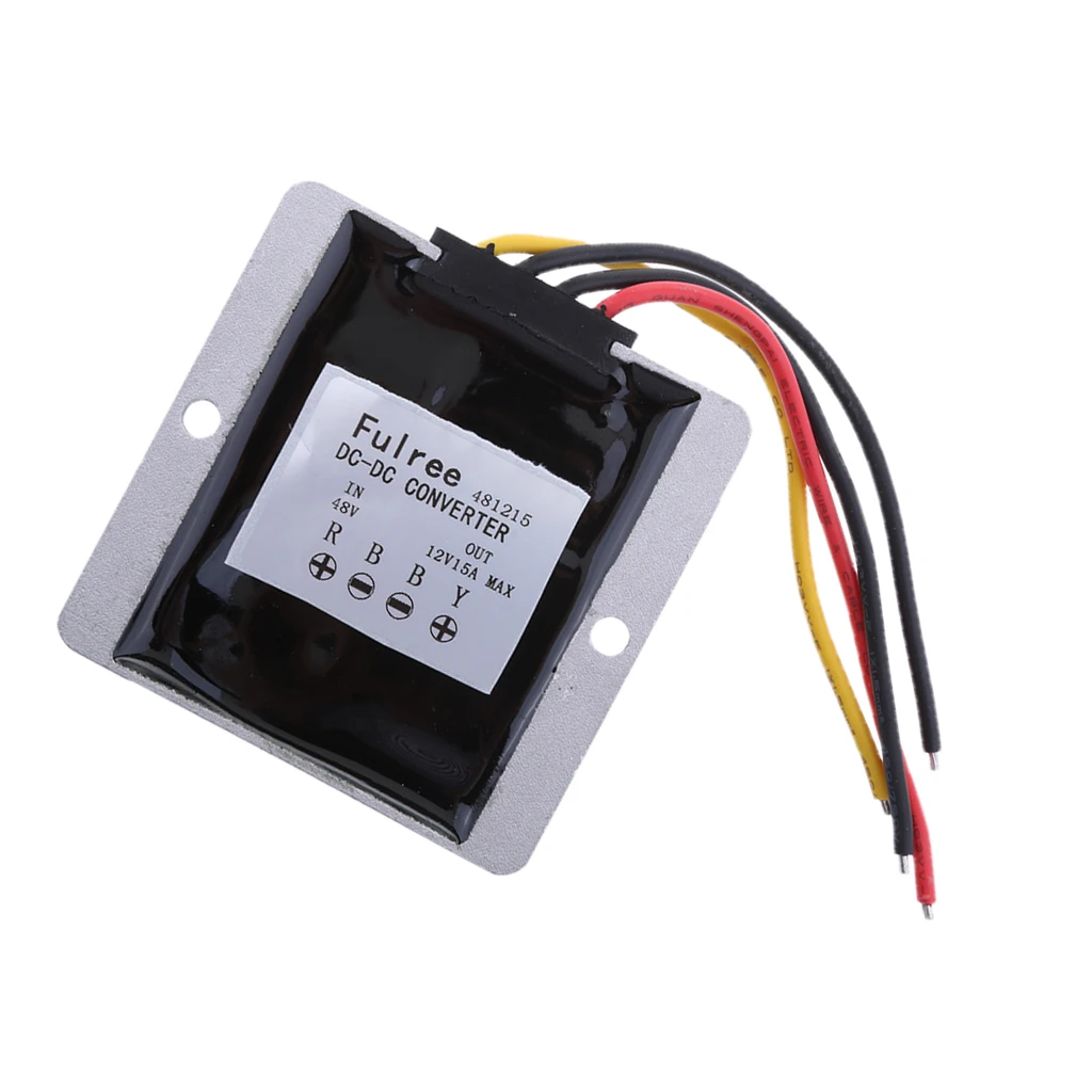 48 V-12 V 15A 180W Напряжение редуктор DC понижающий преобразователь 20-60 V-12 V 15A DC понижающий преобразователь