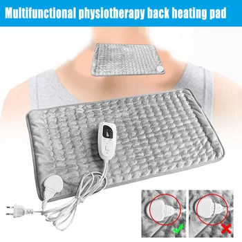 

Micro Plush Electric Heating Pad Waist Back Neck Massage Pain Relief Mat KG66