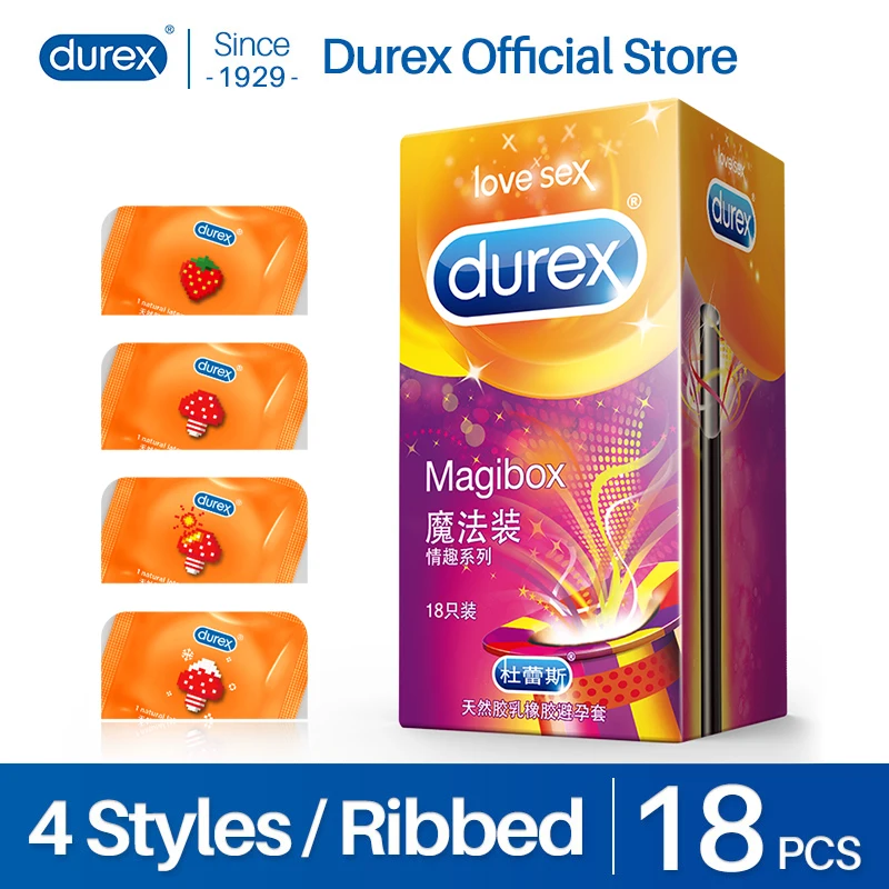 Презервативы Durex для мужчин 18 шт. волшебный ледяной огонь смешанные 4 стиля