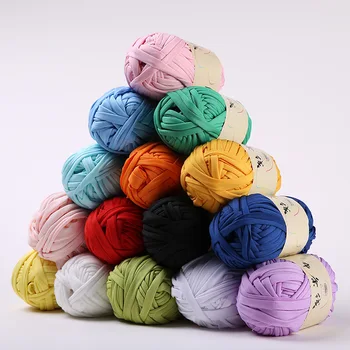 

10pcs Fancy Yarn for Knitting Pad Dyed Cotton Blended Scarf Line Hand Woven Yarn Hand-knitted Crochet Thread