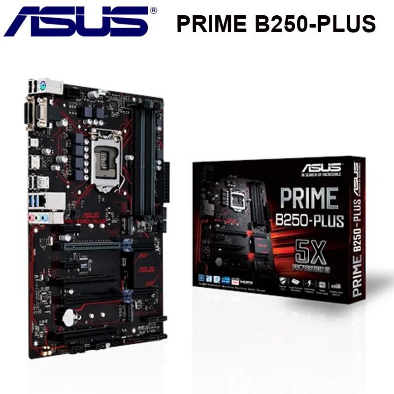 Новая Оригинальная системная плата Asus PRIME Intel B250 LGA 1151 DR4 2400/2133 МГц 64 ГБ настольная