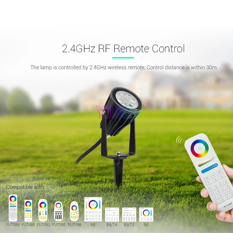 Miboxer 6 Вт RGB + CCT умный светодиодный садовый светильник FUTC04 AC100 ~ 240 В IP66
