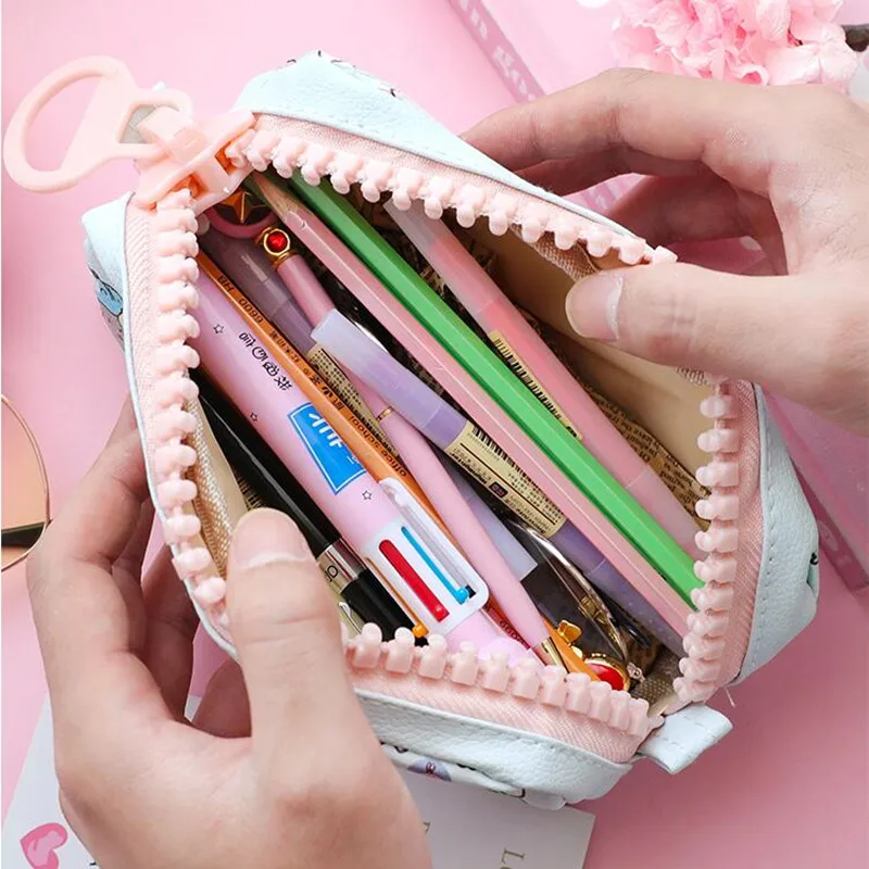 Модный чехол карандаш из искусственной кожи в Корейском стиле милая кавайная