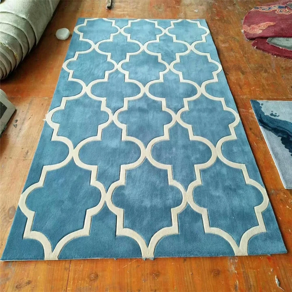 Европейский и американский простой и стильный акриловый ковер современный роскошный ковер для гостиной спальни. Настраиваемый размер/цвет