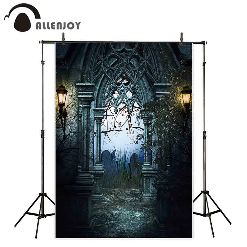 Allenjoy фотостудия фон для фотосъемки Хеллоуин ужасные привидениями темное