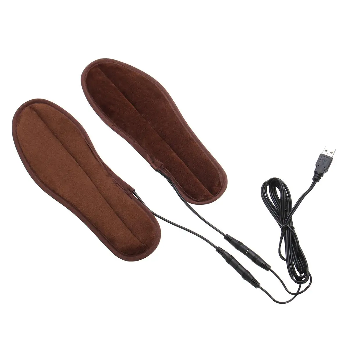 Unisex USB Charging Electric Heated Insoles for Shoes Winter Warmer Foot Heating Insole Boots Rechargeable Heater Pads Soles