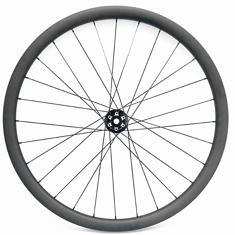 Discount 29er carbon disc brake mtb wheels 30x30mm tubeless carbon mtb wheels 100x15 142x12 thru axle carbon disc wheel 4