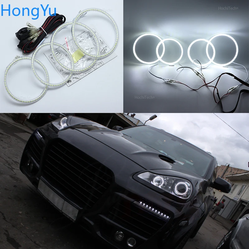 

Для Porsche Cayenne 957 2007 2008 2009 Smd комплект светодиодов «глаза ангела» отличное ультраяркое освещение DRL дневные ходовые огни