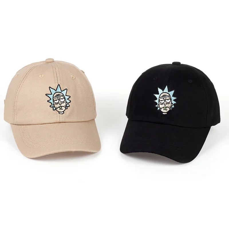 

Casual Dad Hat Crazy Rick Baseball Cap Anime Cotton Embroidery Snapback Anime Couple Hat Men's and Women's