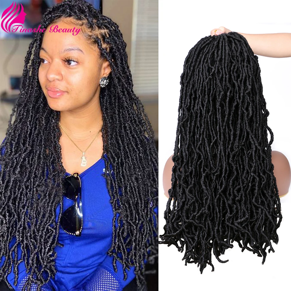 Tinashe Beauty 24 дюйма Nu Locs Long Faux Curly Ombre блонд косички для наращивания волос