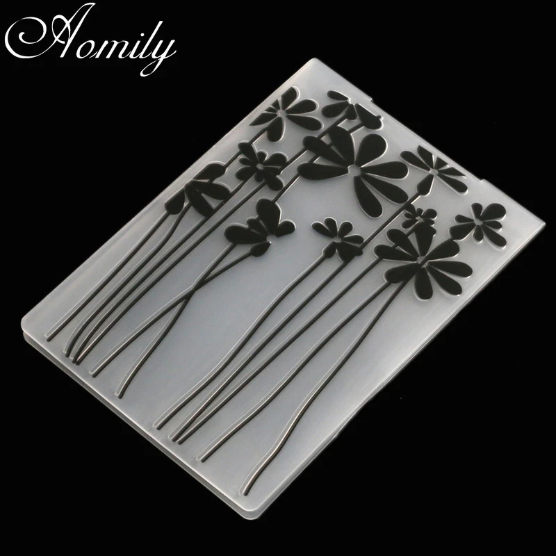 Plastic Embossing Folder 3D Embossing Folder Transparent Embossing Plastic Plates Design For DIY Paper Cutting Dies Scrapbooking 10.5x14.5cm