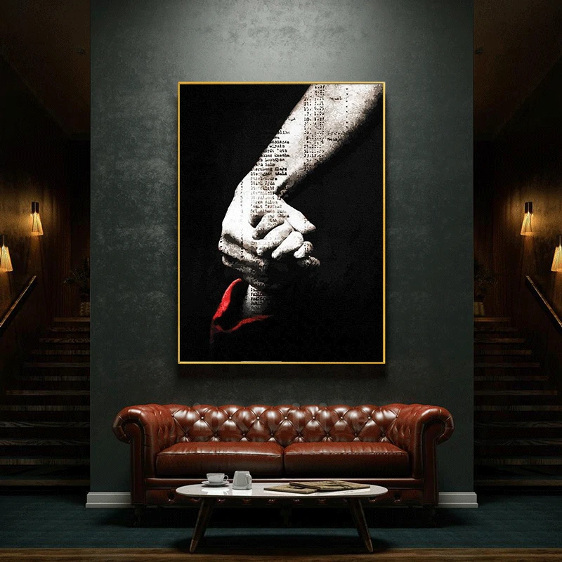 

Abstract Oil Art Hand in Hand Pictures Canvas Painting Wall Art Modern Posters and Prints for Home Living Room Decor Cuadros
