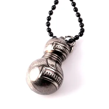 

Wholesale Anime Naruto Sabaku no Gaara Choker Necklace Mini Gourd Logo Pendant Charm Cosplay Women Men Jewelry Birthday Gift