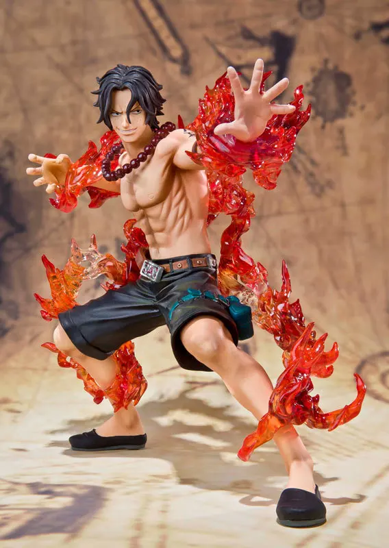 

One Piece Navigation King ZERO Fighting Version Fire Fists Ace Flame Anime Figurine Garage Kit Decoration
