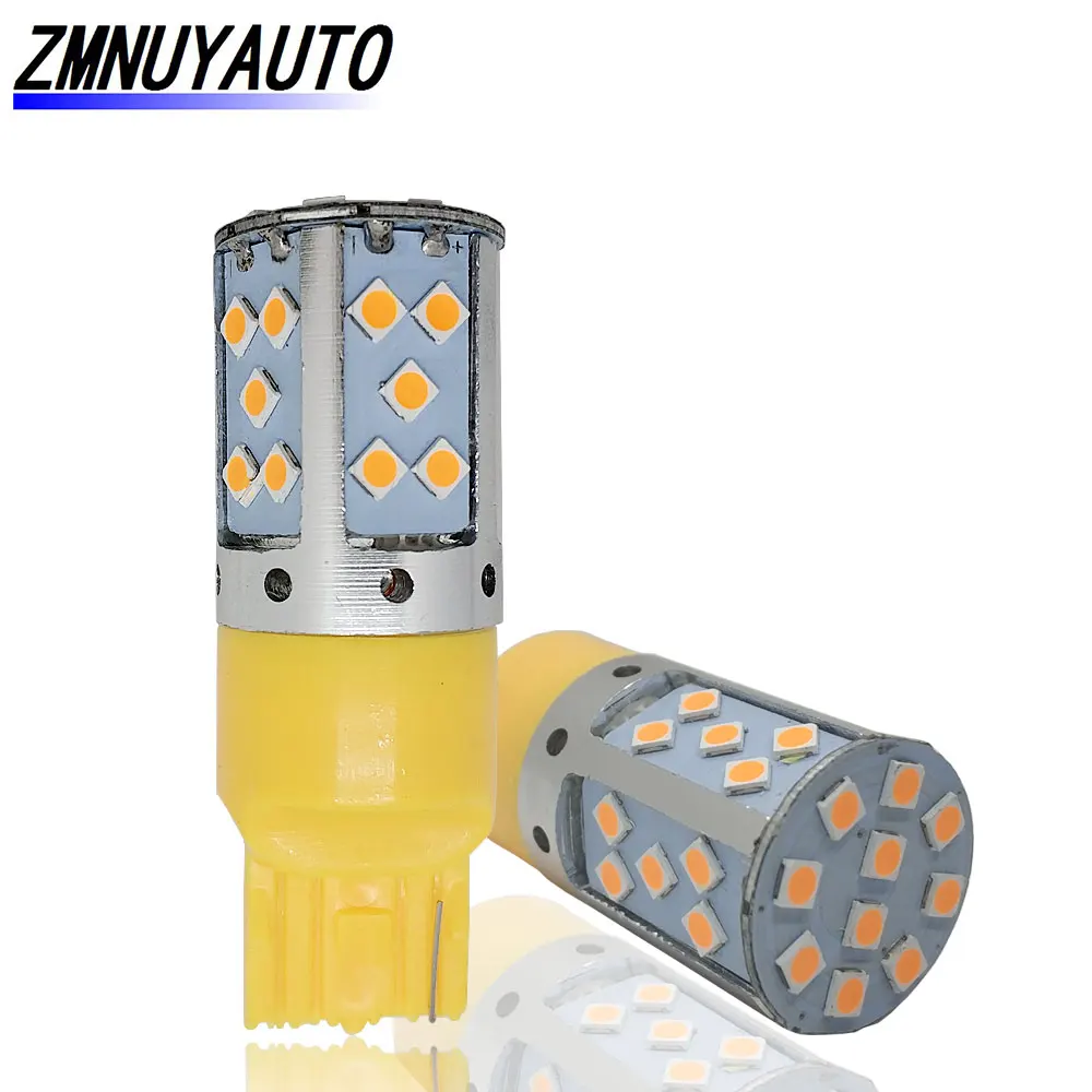 Светодиодный фонарь T20 7440 W21W 2 шт. светодиодный светильник WY21W 3030 35smd без