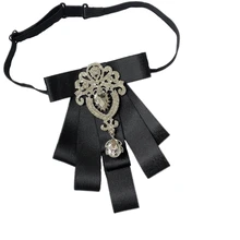 Новинка,, модная мужская Свадебная Высококачественная Футболка со стразами, воротник, английский галстук, presided, жених, распродажа