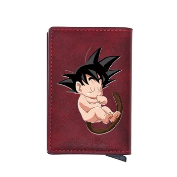 

Dragon Ball Goku Born Digital Printing Leather Card Holder Wallet Men Women Charm Casual Mini Thin Purse Gift