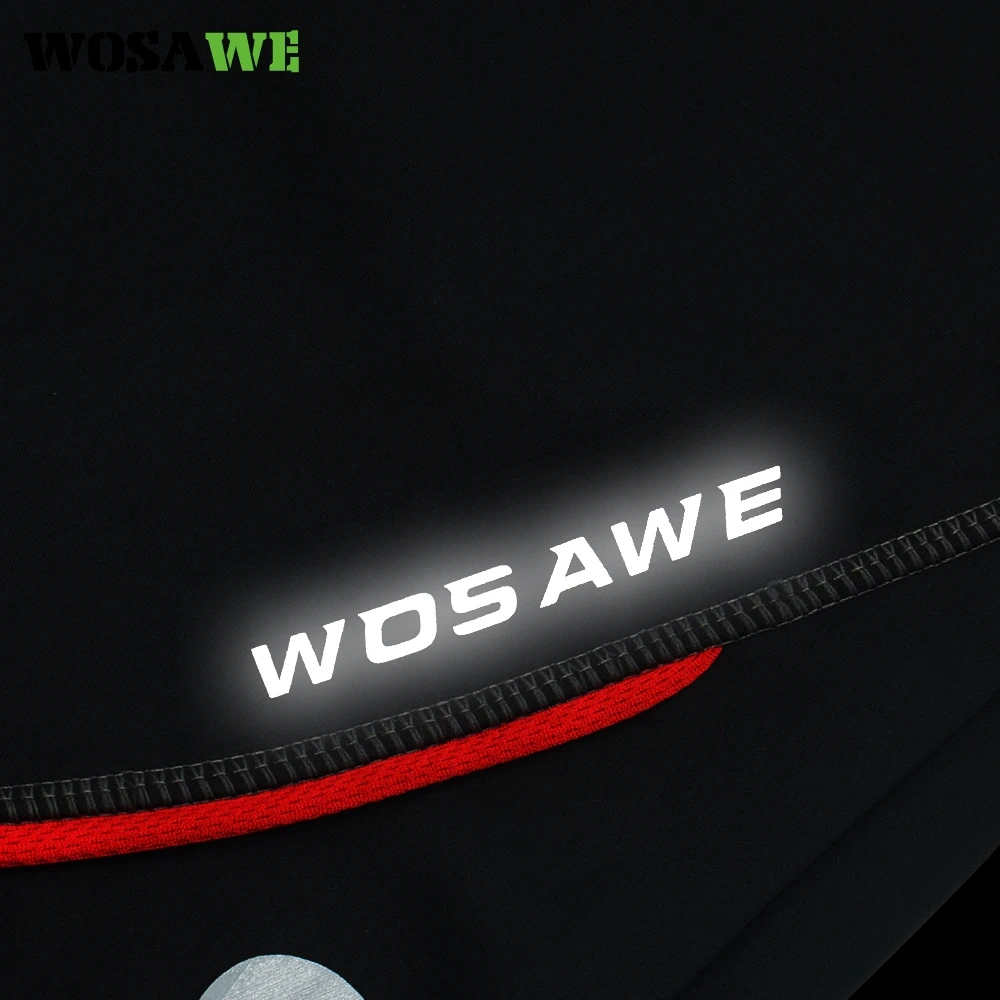 Мужские велосипедные брюки WOSAWE эластичные зимние теплые флисовые ветрозащитные