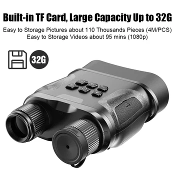 

Professional Telescope Day and Night Vision Binoculars Digital IR Zoom Optics HD Infrared Vision for Hunting Video Recording