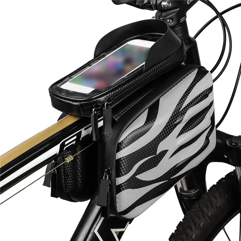 Горный велосипед передняя стойка для велосипеда жесткая оболочка сумка водонепроницаемый светоотражающий мобильный телефон наборы ездовая сумка