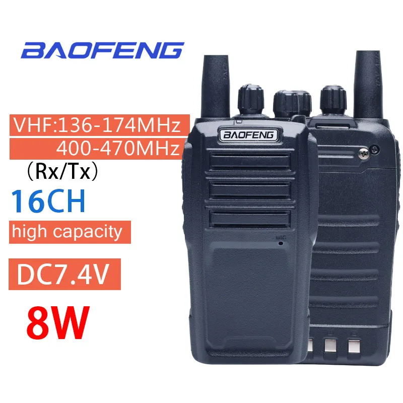 Портативная рация Baofeng UV-6 UV6 Walkie Talkie Long Range 136-174 400-480 MHz U/VHF Dual Band Portable Ham Radio FM Transceiver