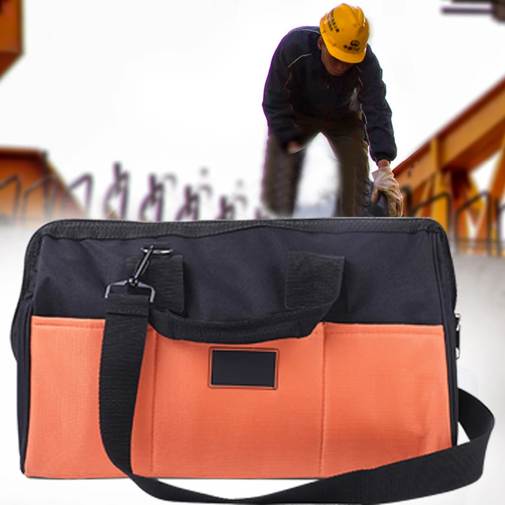 Large Capacity Electrician Waterproof Wear Resistant Strong Bearing Double Layer PVC Coated Tool Bag Oxford Cloth Hardware Case