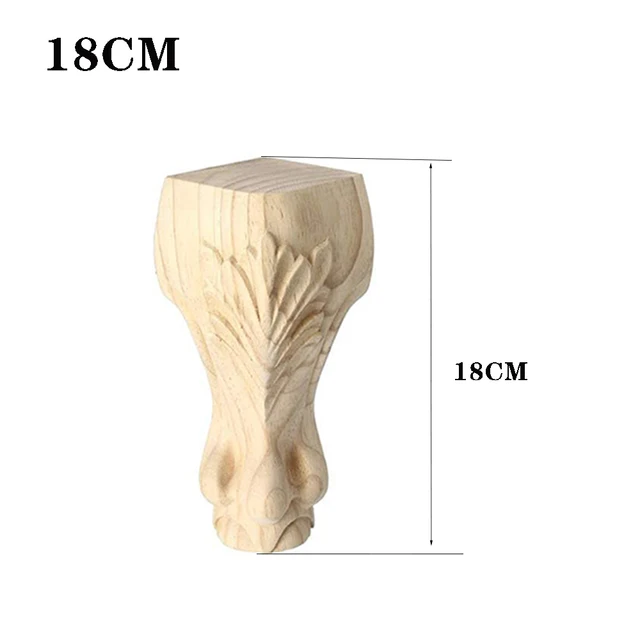 10-25cm Solid Wood Sofa Feet European Style Carving Furniture Replacement Feet Wooden furniture feet for cabinet, table, stool 18cm