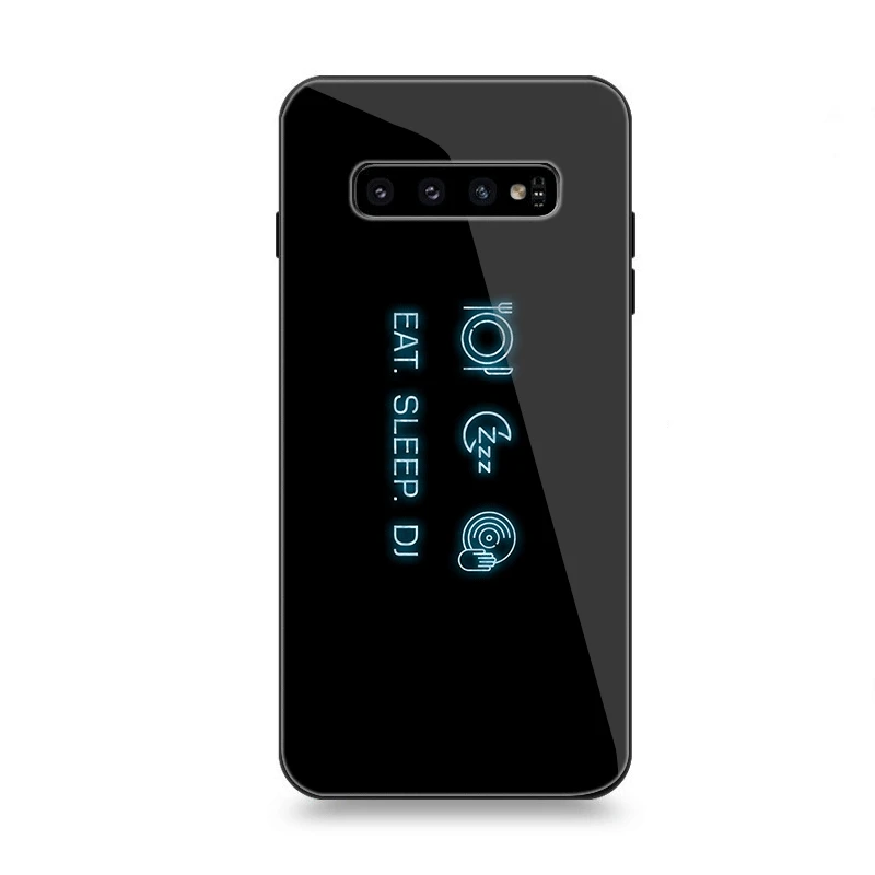 Чехол для телефона Стекло для samsung A10 A20 A30 A40 A50 A60 A70 S7 край S8 S9 S10 плюс Чехол Ddj Dj музыки
