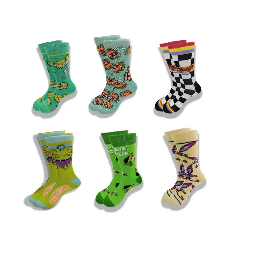

Autumn and Winter Men's and Women's Socks Cartoon Movie Characters Funny Novel Street Style High Quality Middle Tube Socks