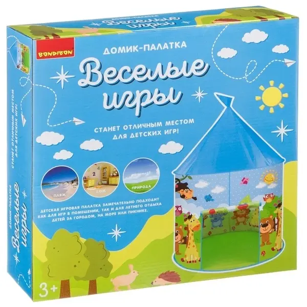Домик-палатка Bondibon &quotВеселые игры&quot Зоопарк (ВВ4484) |