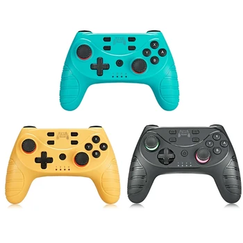 

Wireless Bluetooth Game Controller Joystick 6-axis Gyroscope Asymmetric Double Vibration Motor Gamepad for Switch/Lite