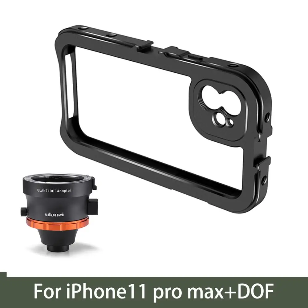 Ulanzi DOF крепление E DSLR камера полный рамки объектив адаптер клетка для iphone 11 Pro Max смартфон SLR/DSLR и кино объектив - Цвет: for 11 Pro max