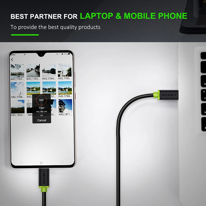 Кабель USB Type C 10 Гбит/с 60 Вт 3 1 быстрая зарядка в нейлоновой оплетке для MacBook