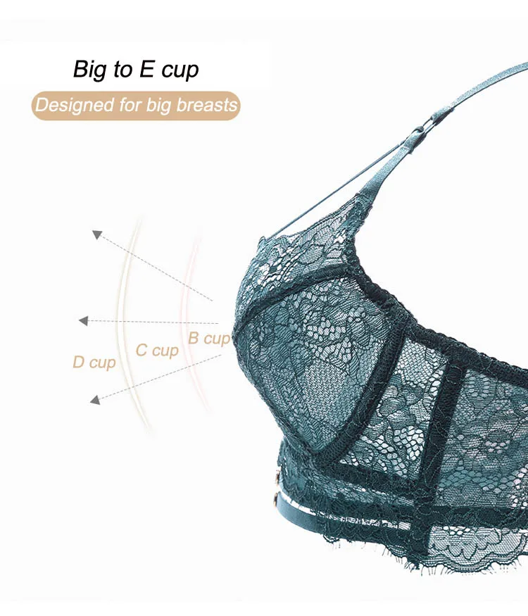 CINOON Classic Bandage Bra Set Lingerie Push Up Brassiere Lace Plus Size Underwear Set Sexy Ultra-thin Cup For Women underwear womens underwear sets