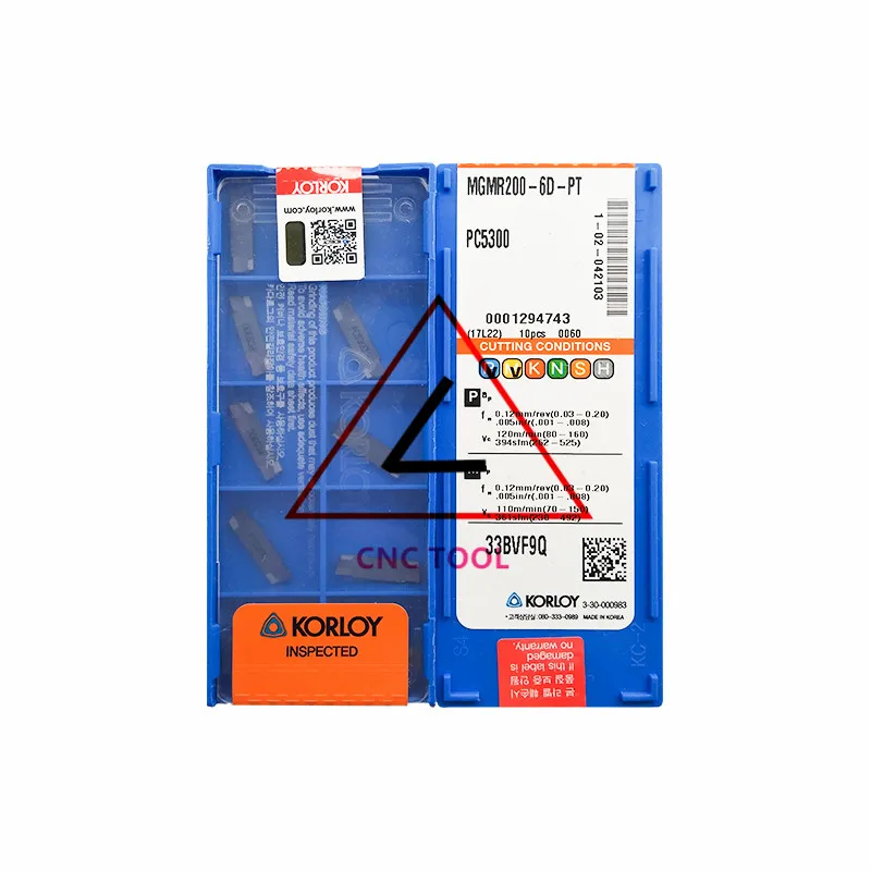 

MGMR200-6D-PT PC5300 10pcs Original Korea KORLOY Cutting Tool