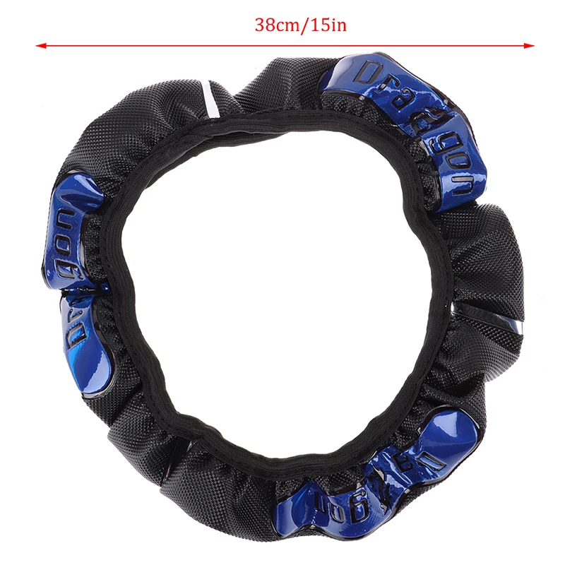 Steering Wheel Cover Universal Car Reflective Pu Leather 38cm 1PC