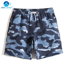 Мужские пляжные шорты, сексуальные плавки, быстросохнущие камуфляжные трусы для серфинга, купальник в гавайском стиле, пляжные шорты для бега, сетчатые