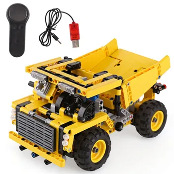 

Building Blocks Dump Truck Remote Control Car Transport Engineering Vehicle Technic Machine Children Gifts Kids Toys 488 pcs