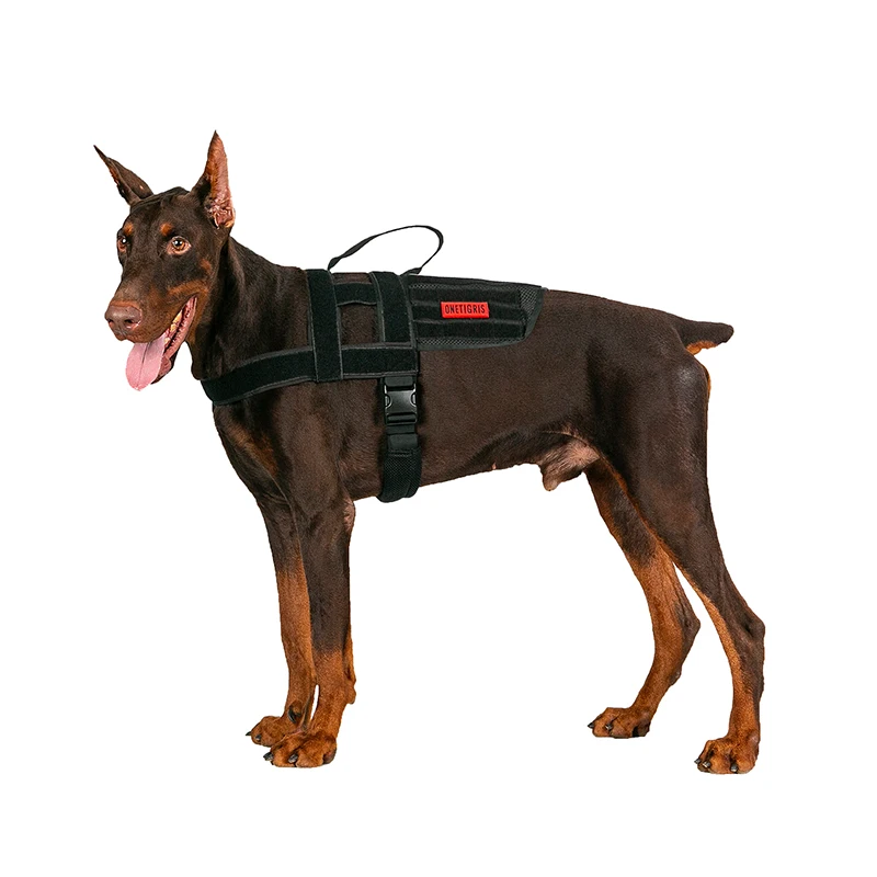 

OneTigris K9 Harness Patch Paneled Walking Vest with Handle Dog Vest Training Harness for Service Dog