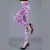 Women Floral Printed Exercise Colorful Peony flower Female Elastic Leggins High Waist Pants Push Up Trousers Fitness Leggings nvgtn leggings Leggings