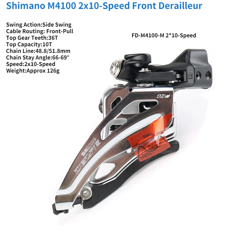 Side Swing Deore M4100 Derailleur Shimano Bicycle Derailleur