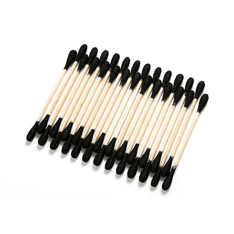 100/200pcs Pack Double Head Cotton Swab Women Makeup Cotton Buds Tip  Medical Wood Sticks Nose Ears Cleaning Health Care Tools 3
