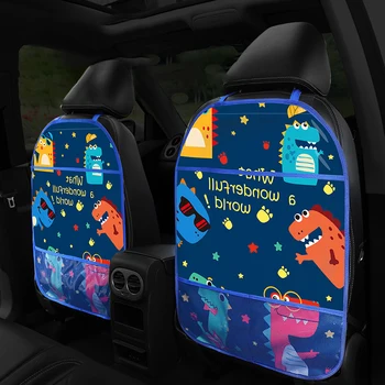 

1pcs Car Seat Back Cover Auto Child Anti-Dirty Stowing Tidying Mesh Waterproof Snacks Books Phone Storage Organizer Bag Package