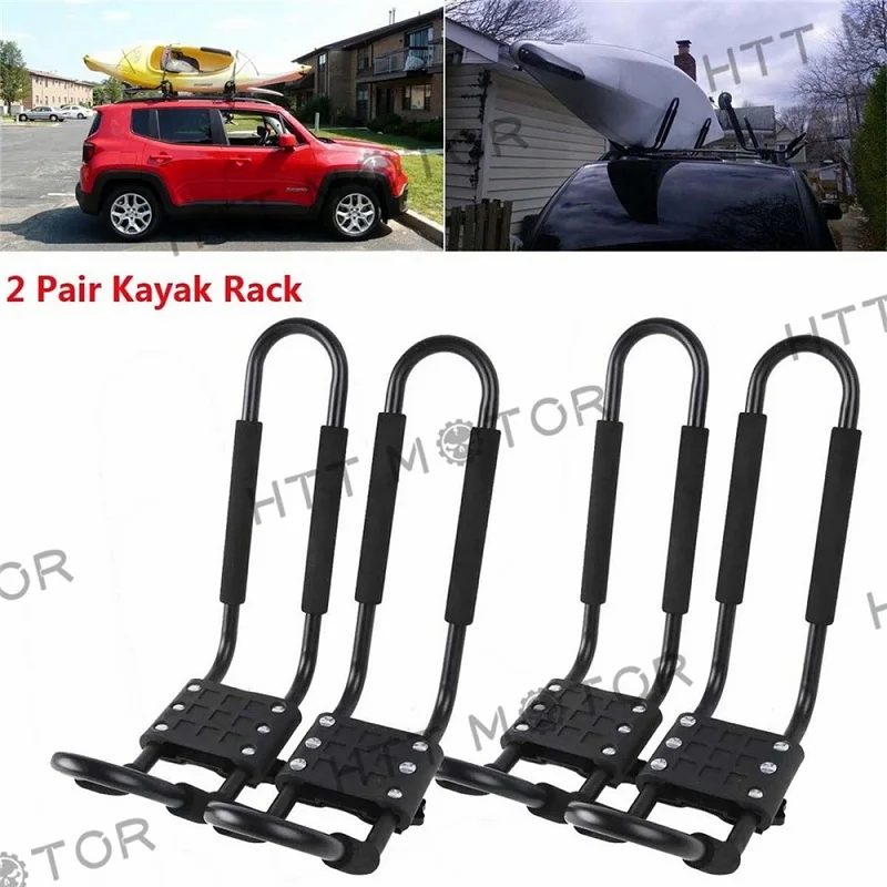 

Aftermarket motorcycle parts 2 Pairs Kayak Carrier Boat SUV Canoe Surf Ski Snowboard Roof Mount J-Bar Rack