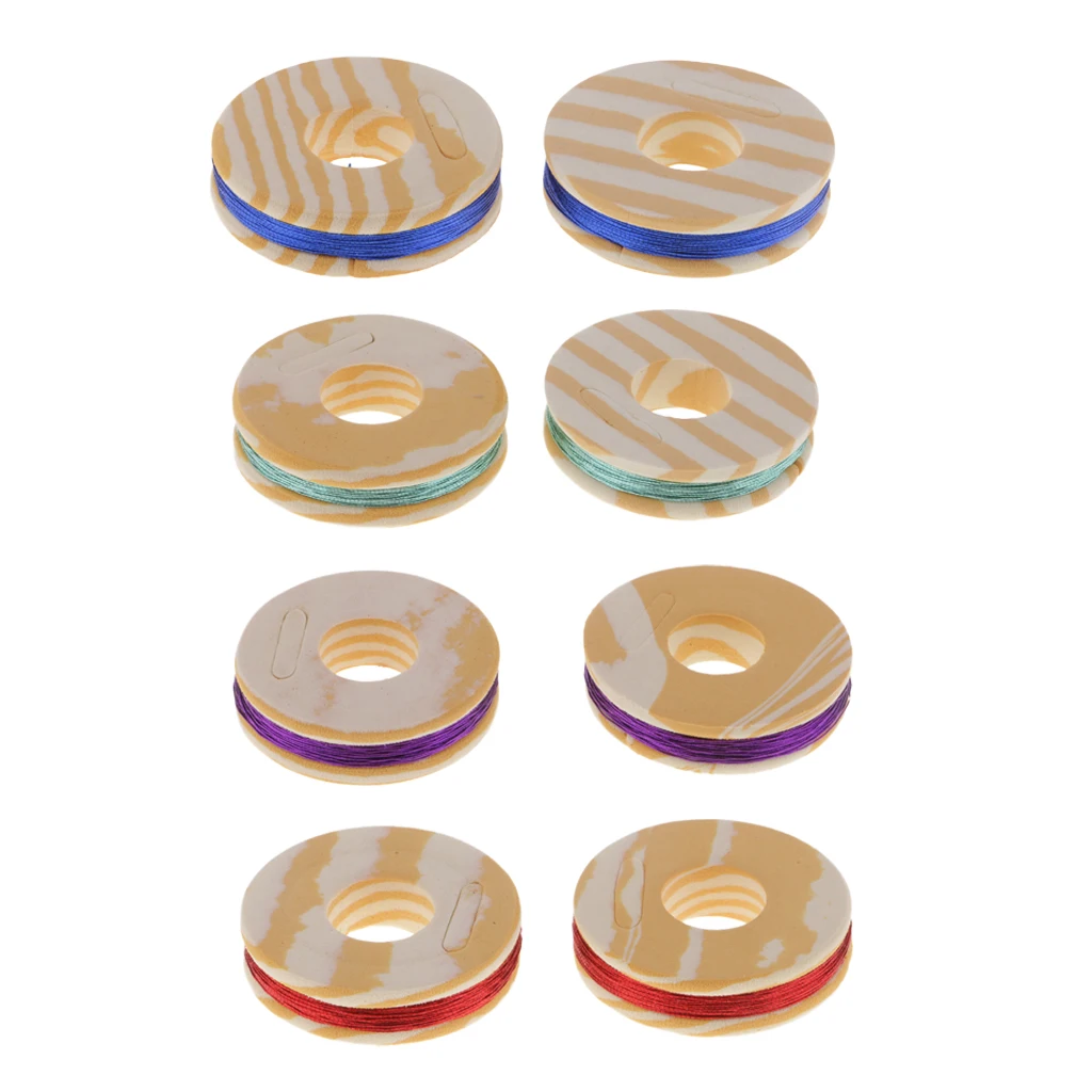 2pcs Fishing Rod Building Braid Line Fishing Rod Guide Ring Wrapping Line 