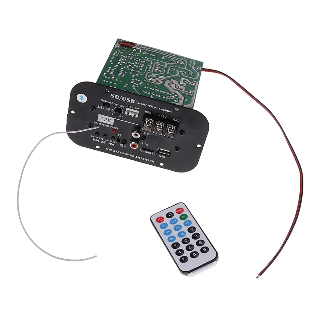 DC 12 V/AC110V-220V 80W Bluetooth автомобильный сабвуфер Hi-Fi усилитель басов | Автомобили и