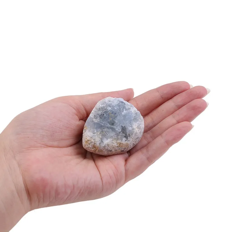 

Natural Blue Crystal Cluster DIY Jewelry Raw Materials Crystal Ore For Necklace Bracelet